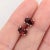 Modern Garnet Solitaire Stud Earrings in Solid 14k Gold - 2 Pieces For Sale - Image 3 of 6