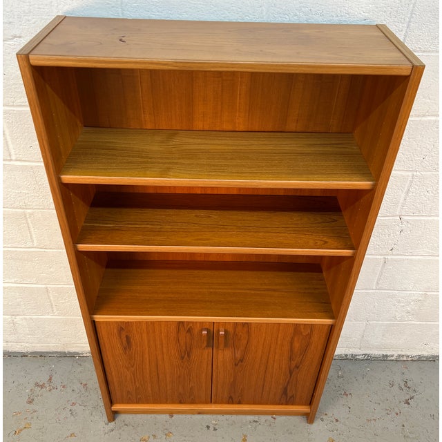 Mid 20th Century Mid-Century Danish Modern Teak Bookcase For Sale - Image 5 of 10