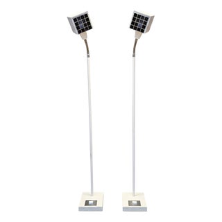 Kuben Floor Lamps by Björn Svensson for Elidus, Sweden, 1970s, Set of 2 For Sale