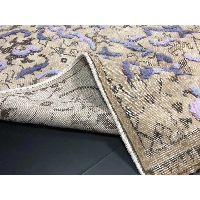 Vintage Pompom Design Turkish Anatolian Rug For Sale - Image 10 of 11