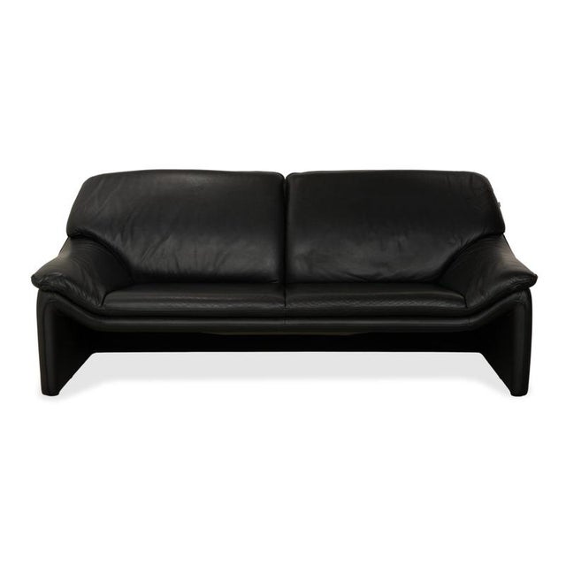 Atlanta 3-Seater Sofa in Black Leather from Laauser For Sale - Image 12 of 12