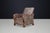 Brown Dutch Art Deco Lounge Chair with Sculptural Walnut Arms, 1930s For Sale - Image 8 of 14
