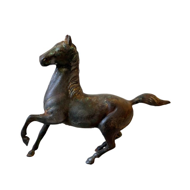 Vintage Bronze Galloping Horse Sculpture For Sale In New York - Image 6 of 6