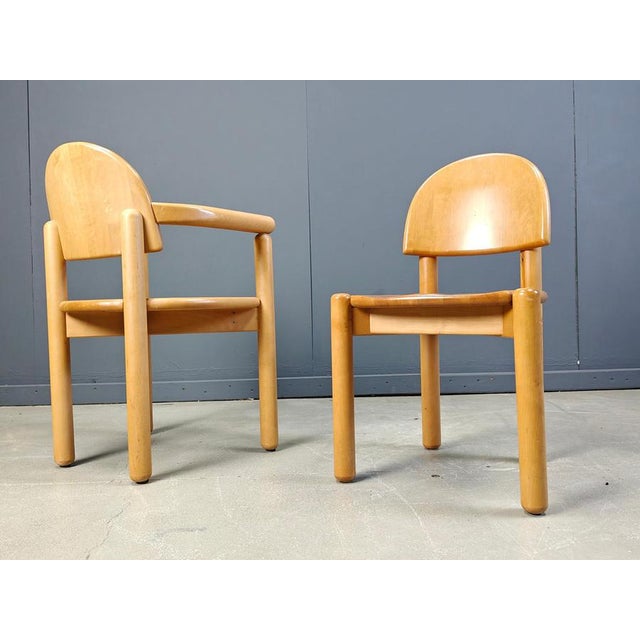 Pine Wood Dining Chairs by Rainer Daumiller for Hirtshals Savvaerk, 1980s, Set of 6 For Sale - Image 4 of 15