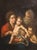 Italian 19th C. Italian Oil Painting of Holy Family With Saint John in Giltwood Frame For Sale - Image 3 of 9