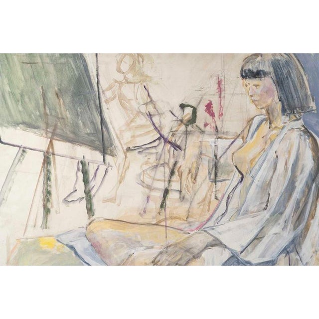 Modern Nude Model, 20th Century, Watercolor on Paper For Sale - Image 3 of 8