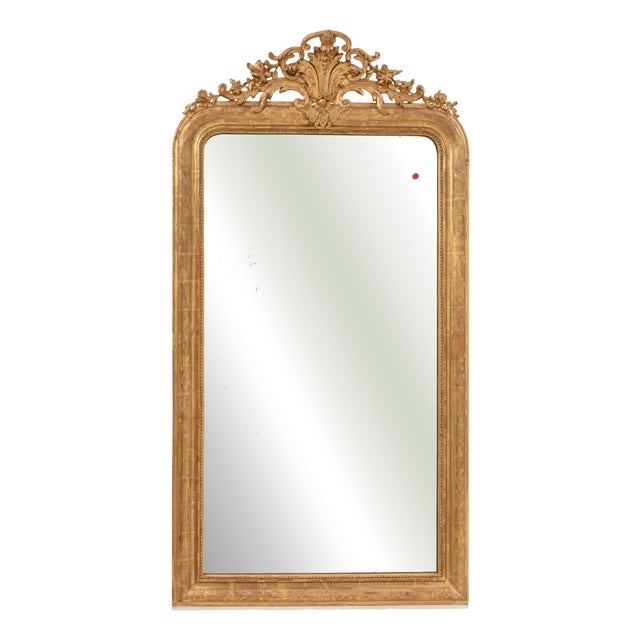 Antique Rectangular Wall Mirror, 1800s For Sale