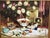 Rustic European P. Mozah 20th Century Oil Painting, Still Life, Spring Flowers, Ornate Gold Frame For Sale - Image 3 of 15