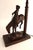 Remington Bronze "The Outlaw" Table Lamp W/ Stained Glass Shade in Mission Style For Sale In Dallas - Image 6 of 13