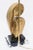 Brass Vintage Brass, Black & Clear Lucite Modigliani Style Table or Desk Lamp, 1970's For Sale - Image 8 of 11