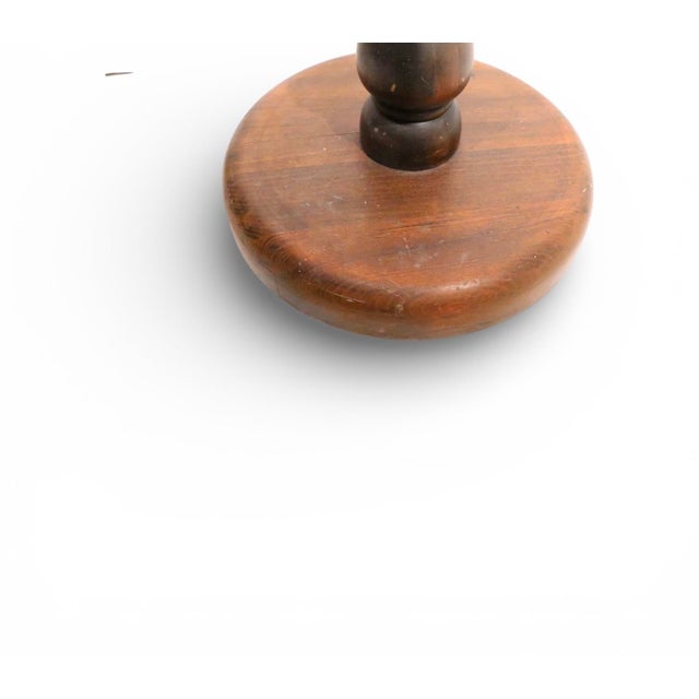 Wood Early 20th Century Turn of the Century Turned Wood Floor Lamp For Sale - Image 7 of 10