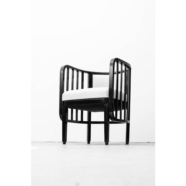 Object: 2 x armchair design: attributed to marcel kammerer (vienna, circa 1910) model number: symbiosis (luxury version)...
