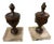 French Finials on Lucite - a Pair For Sale