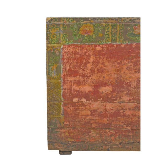 Rustic Red/Green Antique Cabinet For Sale In Greensboro - Image 6 of 11