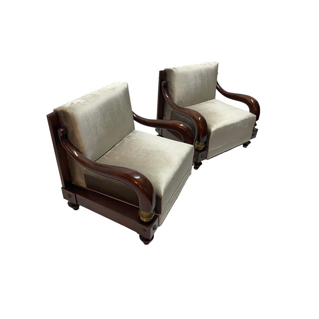 Wood Pair of Sculptural Lounge Chairs Attributed to Octavio Vidales for Muebles Johrvy, Mexico, 1950s For Sale - Image 7 of 17