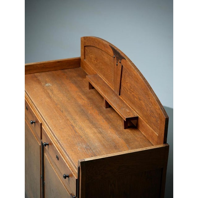 Art Deco Bar Cabinet in Oak and Coromandel, Europe, 1930 For Sale - Image 10 of 16