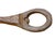 American Antique Folk Art Bottle and Can Opener Hand Forged Iron Church Key With Crow's Head For Sale - Image 3 of 9