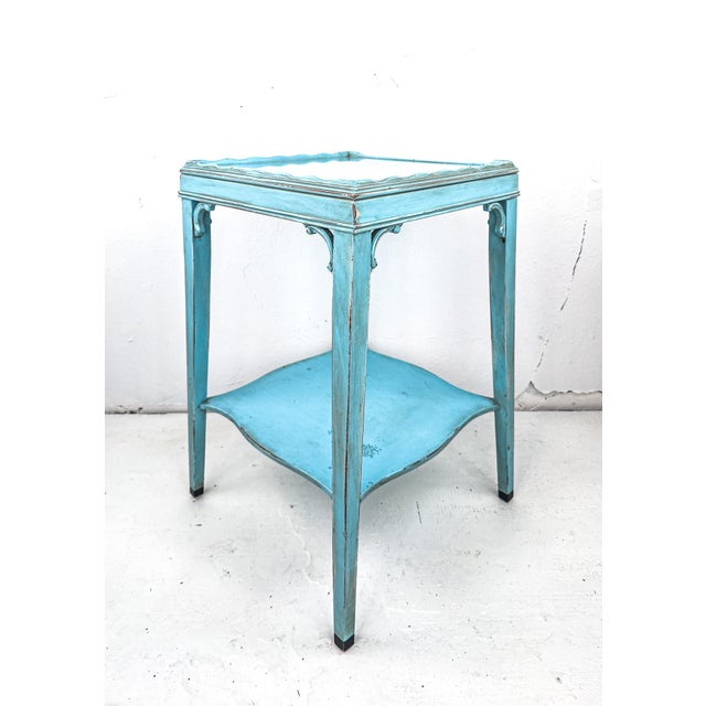 Vintage Refurbished Side Table For Sale - Image 9 of 15