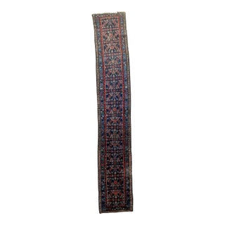 Antique Runner Long & Narrow Over-sized Rug 2.11 x 16.8 For Sale