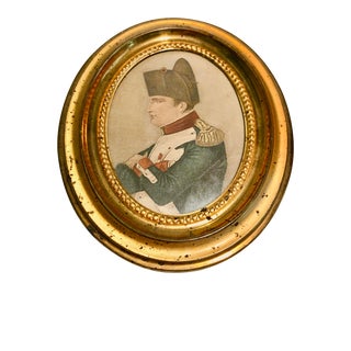 19th Century Engraving of Napoleon, Framed For Sale