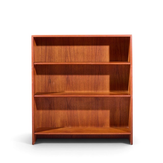 Hans Wegner for Ry Møbler RY-100 Mid Century Danish Teak Bookcase Shelf This bookcase measures: 39.5 wide x 13 deep x 43...