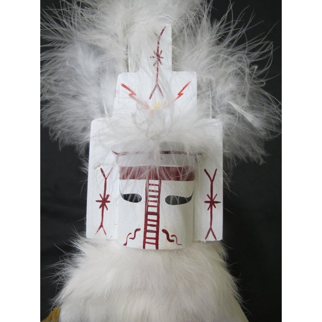 Navajo Native American 15" White Cloud Kachina Doll Statue Signed Begay For Sale - Image 4 of 8