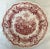 Ceramic Antique William Adams & Sons Staffordshire Red Transferware Plate For Sale - Image 7 of 7