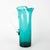 Portuguese Turquoise Glass Jug, 1960s For Sale - Image 4 of 18
