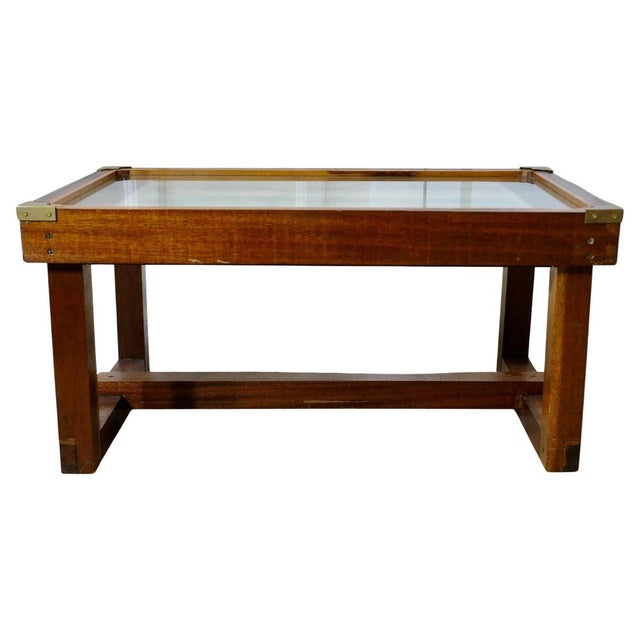 Coffee Table in the style of Jansen Campaign, 1960s For Sale - Image 9 of 9