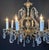 Vintage Chandelier- Vintage Spanish Brass Chandelier With 8 Lights & Faceted Crystal For Sale - Image 4 of 8