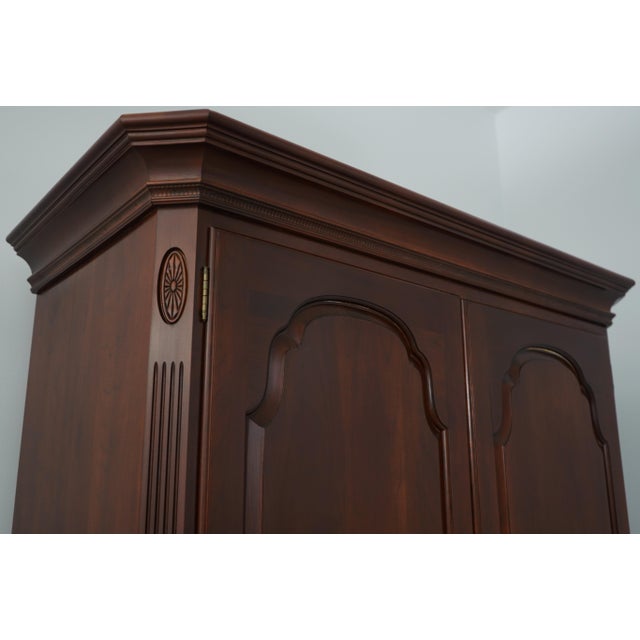 Ethan Allen Georgian Court Cherry Bedroom Armoire For Sale - Image 12 of 18