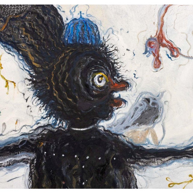 Contemporary 1980s Robert Dandarov "Vincent" Oil on Masonite For Sale - Image 3 of 10