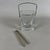 Metal French Crystal Ice Bucket with Tongs For Sale - Image 7 of 11
