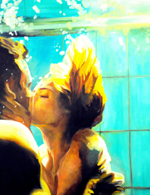 Maude Ovize, The Kiss, 2025, Silkscreen