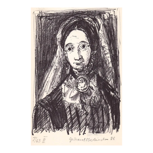1988 Portrait of a Lady Lithograph