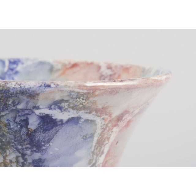 Art Deco Style Marmor Vase in Ceramic from Arabia, Finland, 1920s For Sale - Image 3 of 6