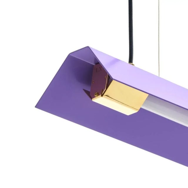 Contemporary Medium Misalliance Ex Lavender Suspended Light by Lexavala For Sale - Image 3 of 6
