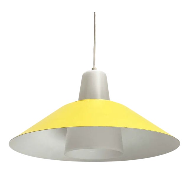 Mid-Century Modern Danish Minimalist Pendant Lamp, 1960s For Sale