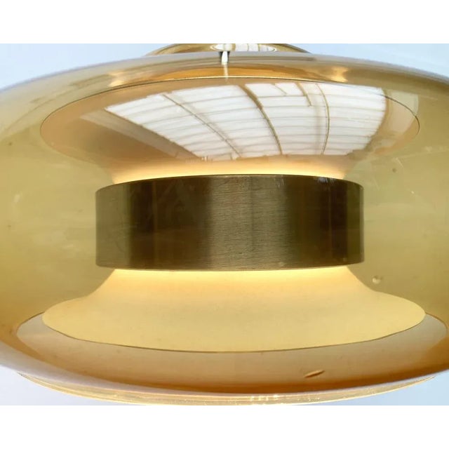 Mid-Century German Space Age Ufo Pendant Lamp from Doria, 1960s For Sale - Image 17 of 18