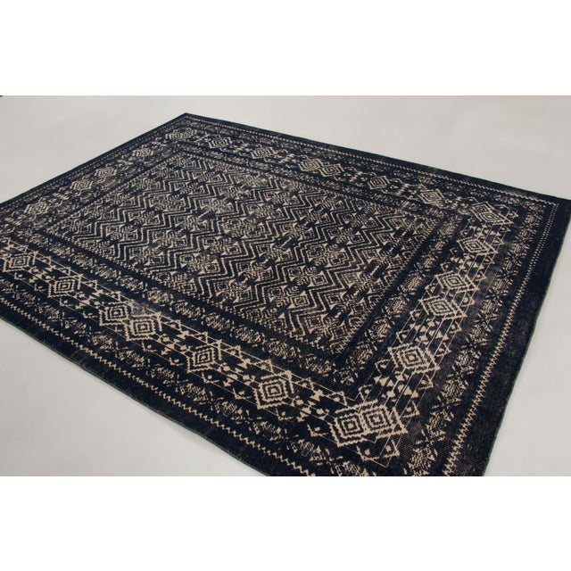 Contemporary Contemporary Turkish Folk Style Geometric Wool Rug by Rug & Kilim, India For Sale - Image 3 of 10
