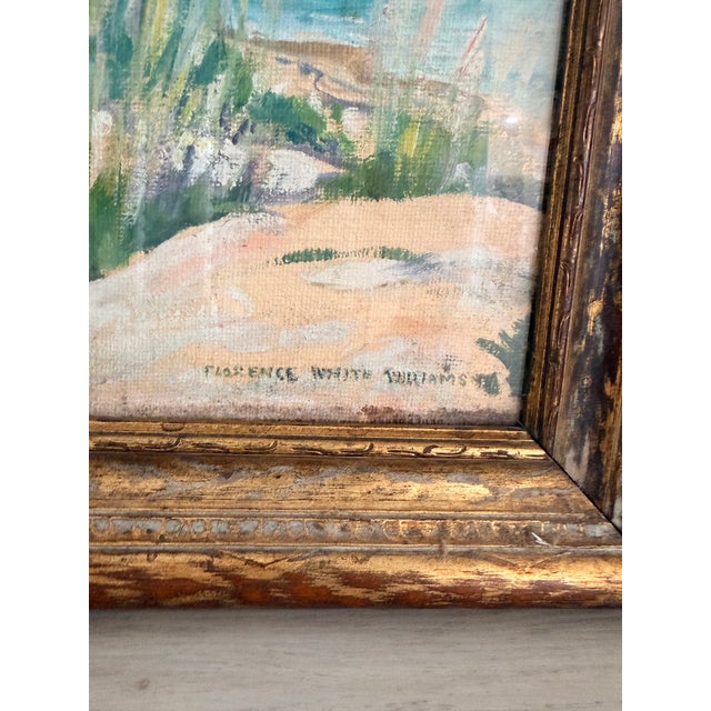 Capture the quiet beauty of the New England coast with this original oil painting by Florence White Williams (1895 to...