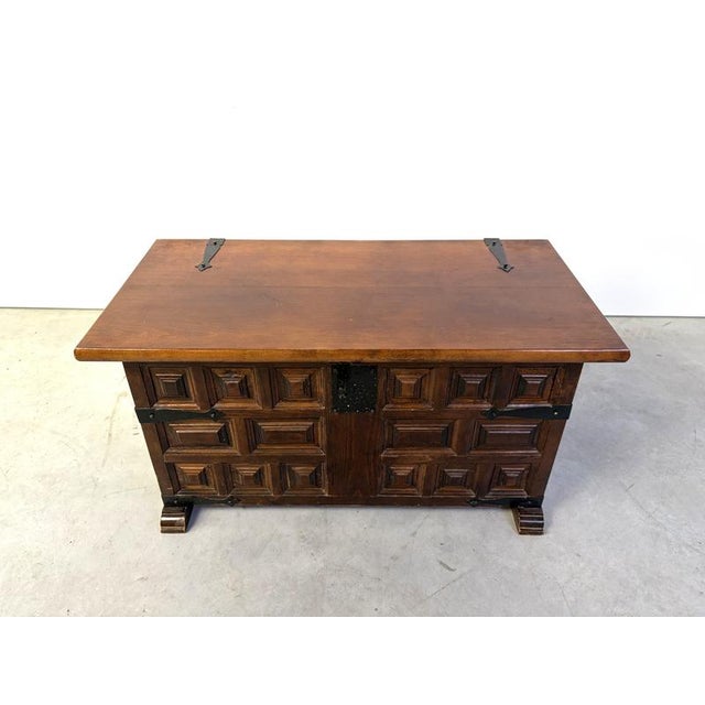 Vintage Spanish Storage Chest, 1950s For Sale - Image 12 of 14