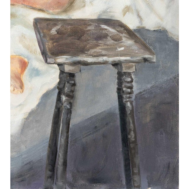 Marion Rothenberg Reclining Nude Oil on Canvas For Sale - Image 4 of 7