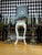 1980s Chinoiserie Mother-of-Pearl Inlaid Tall Stool or Side Table With Glass Top, 25" For Sale - Image 11 of 17