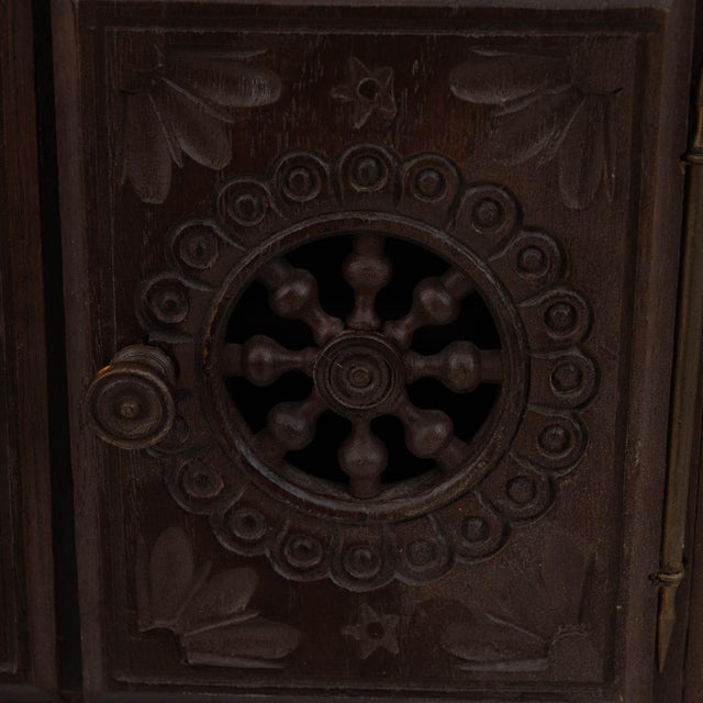 Miniature Wooden Cabinet from Nineteenth-Century France For Sale - Image 12 of 18