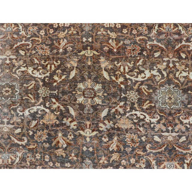 Antique Persian Sultanabad Rug With Detailed Allover Botanical Design8'11 X 12'7 For Sale - Image 13 of 18