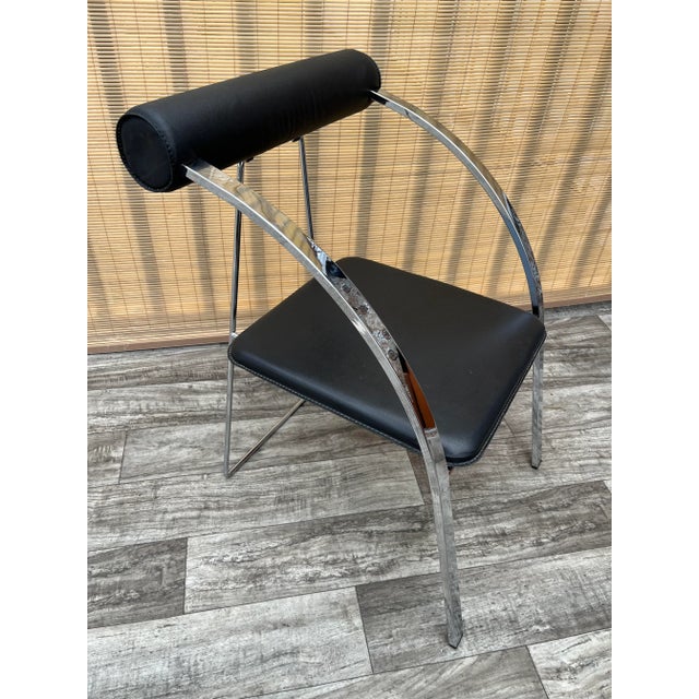 1990s 1990s Postmodern Folding Chair in the Rodney Kinsman'd Style. For Sale - Image 5 of 13