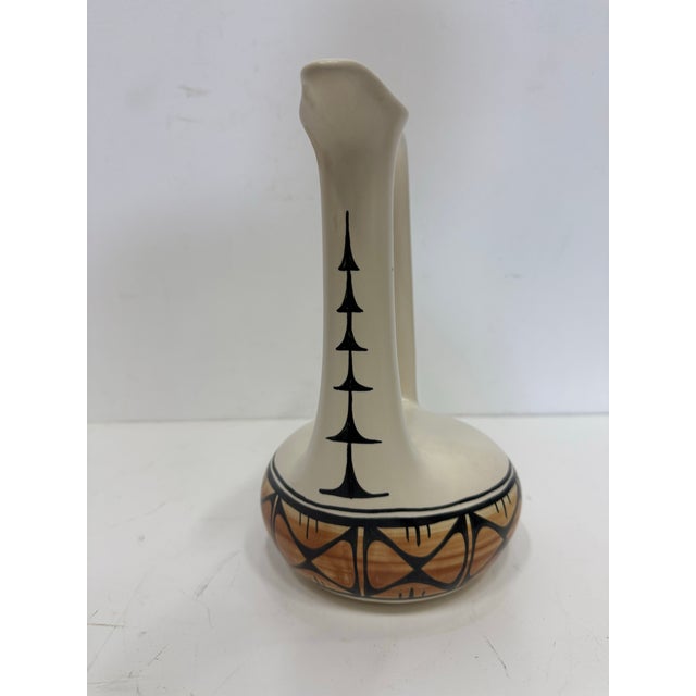 Late 20th Century Vintage Midcentury Modern Ceramic Decorative Pitcher by Janet Haefner For Sale - Image 5 of 6