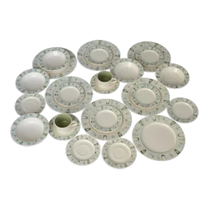 Mid Century Atomic Taylor Smith Taylor Cathay Dinnerware Set- 25 Pieces
