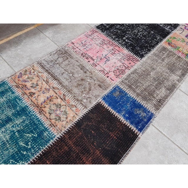 Mid 20th Century Bohemian Wool Turkish Carpet For Sale - Image 10 of 10